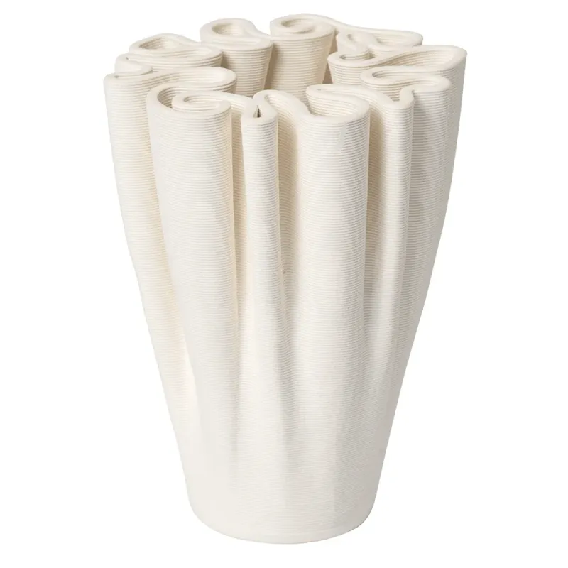 Alternativ bild 0 för Ferm Living Dedali vas 11 cm Off-white
