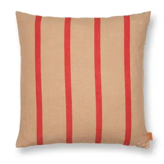 Produktfoto för Ferm Living - Grand Cushion - Kudde - Camel/Red - W50 x H50 cm