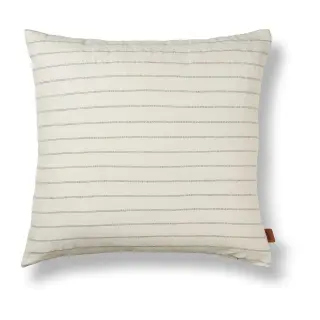 Produktfoto för Ferm Living - Grand Cushion - Kudde - Off-white/Chocolate - W50 x H50 cm