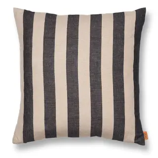 Produktfoto för Ferm Living - Grand Cushion - Kudde - Sand/Black - W50 x H50 cm