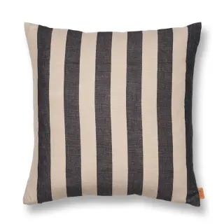 Produktfoto för Ferm Living - Grand Cushion - Kudde - Sand/Black - W50 x H50 cm