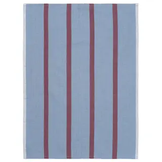 Produktfoto för Ferm Living - Hale Tea Towel - Kökshandduk - Faded Blue/Burgundy - W50 x H70 cm
