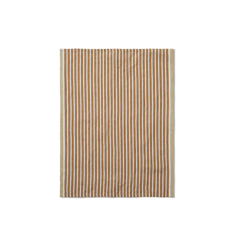 Alternativ bild 0 för Ferm Living - Hale Tea Towel - Kökshandduk - Faded Blue/Burgundy - W50 x H70 cm