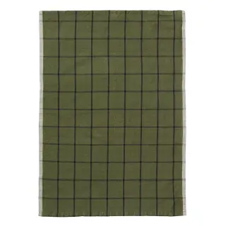 Produktfoto för Ferm Living - Hale Tea Towel - Kökshandduk - Green/Black - W50 x H70 cm