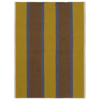 Produktfoto för Ferm Living - Hale Tea Towel - Kökshandduk - Lime/Bright Blue/Choco - W50 x H70 cm