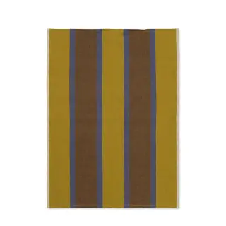 Produktfoto för Ferm Living - Hale Tea Towel - Kökshandduk - Lime/Bright Blue/Choco - W50 x H70 cm