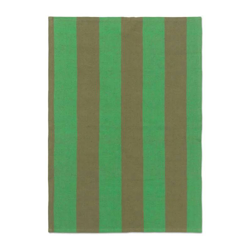 Alternativ bild 0 för Ferm Living - Hale Tea Towel - Kökshandduk - Olive/Green - W50 x H70 cm