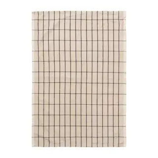 Produktfoto för Ferm Living - Hale Tea Towel - Kökshandduk - Sand/Black - W50 x H70 cm
