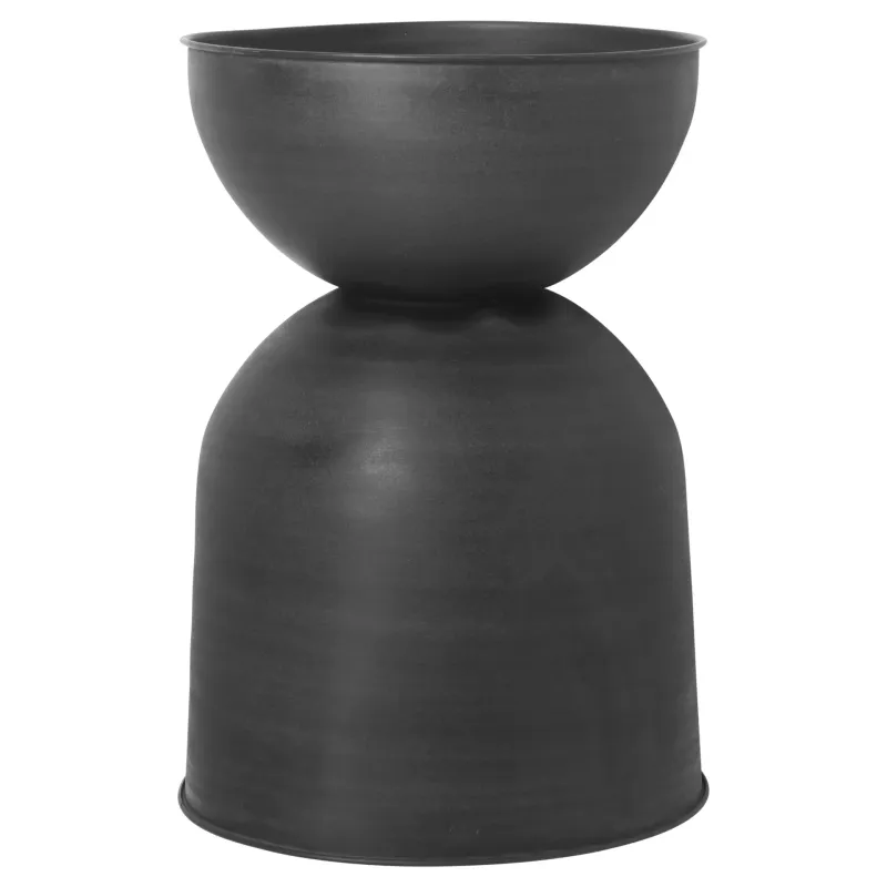 Alternativ bild 0 för ferm LIVING - HourGlas Pot Large Black/D. Grey ferm LIVING