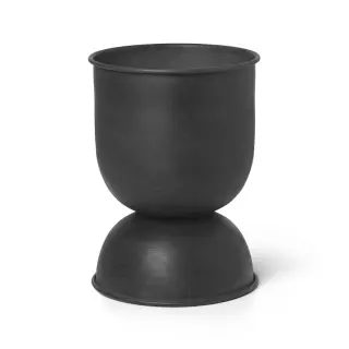 Produktfoto för ferm LIVING - Hourglass Pot Extra Small Black ferm LIVING