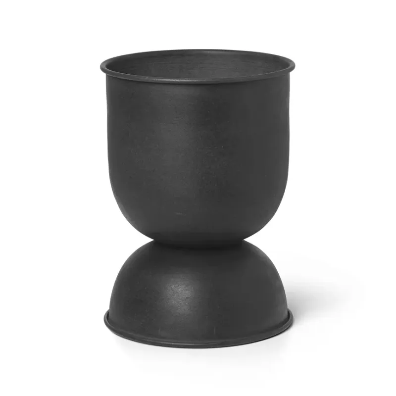 Alternativ bild 0 för ferm LIVING - Hourglass Pot Extra Small Black ferm LIVING