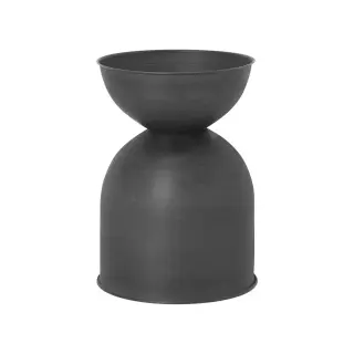 Produktfoto för ferm LIVING - Hourglass Pot Small Black ferm LIVING