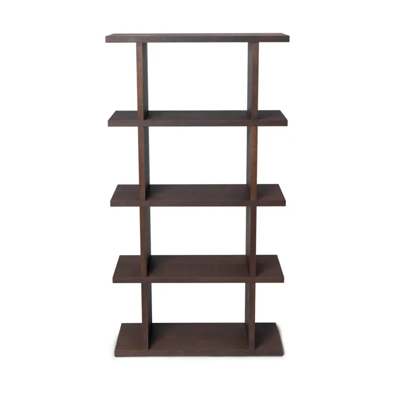 Alternativ bild 0 för Ferm Living - Kona Bookcase 1x4  - Hyllor - Dark Stained - B: 75 x H: 141 x D: 30 cm
