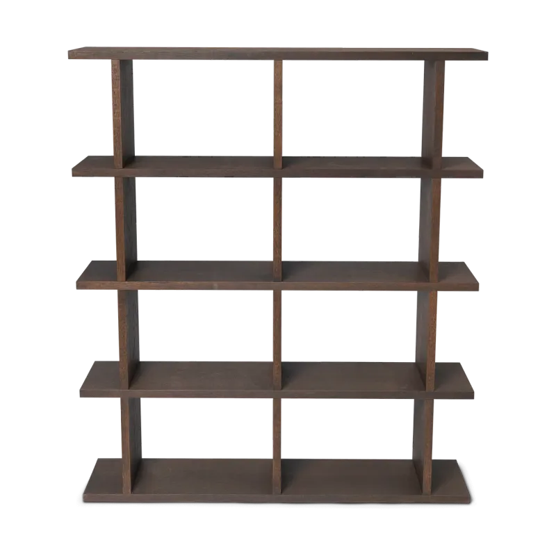 Alternativ bild 0 för Ferm Living - Kona Bookcase 2x4  - Hyllor - Dark Stained - B: 122.5 x H: 141 x D: 30 cm