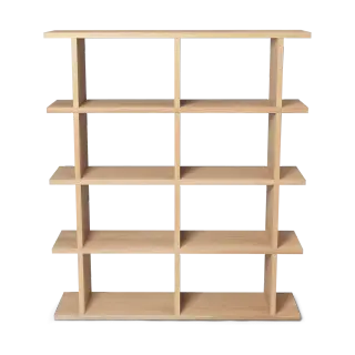 Produktfoto för Ferm Living - Kona Bookcase 2x4  - Hyllor - Natural - B: 122.5 x H: 141 x D: 30 cm