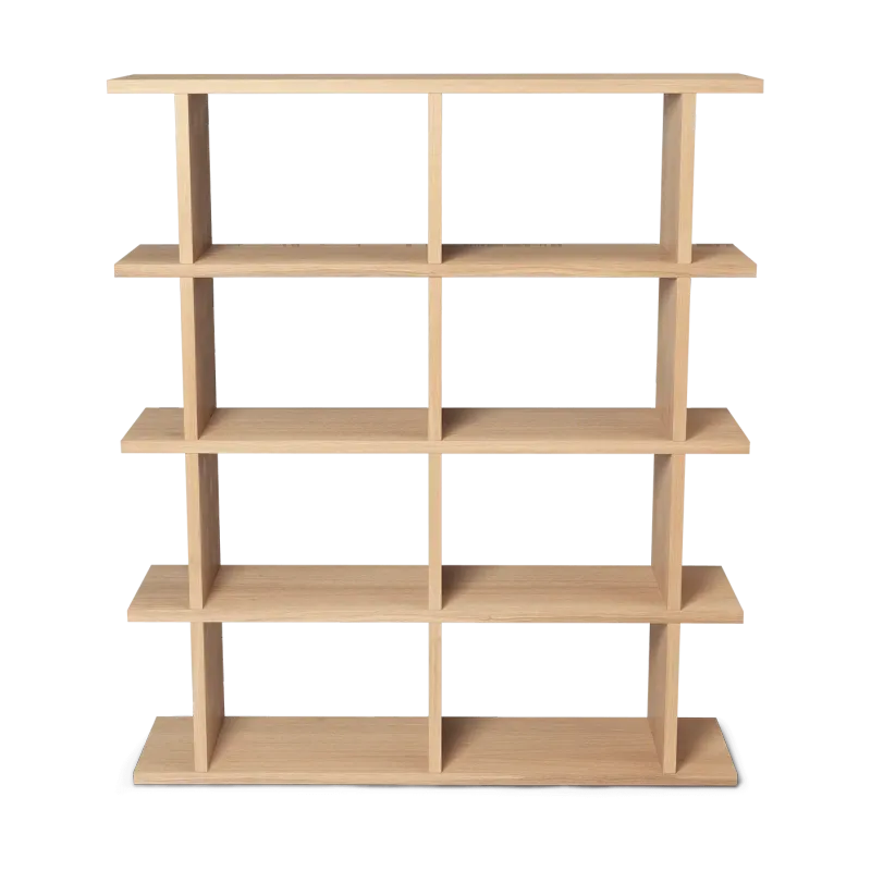 Alternativ bild 0 för Ferm Living - Kona Bookcase 2x4  - Hyllor - Natural - B: 122.5 x H: 141 x D: 30 cm