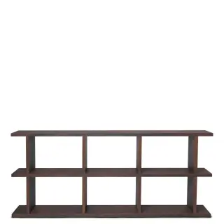 Produktfoto för Ferm Living - Kona Bookcase 3x2  - Hyllor - Dark Stained - B: 170 x H: 72 x D: 30 cm