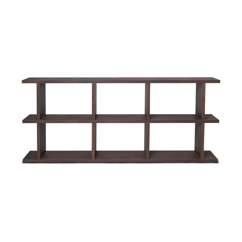 Alternativ bild 0 för Ferm Living - Kona Bookcase 3x2  - Hyllor - Dark Stained - B: 170 x H: 72 x D: 30 cm