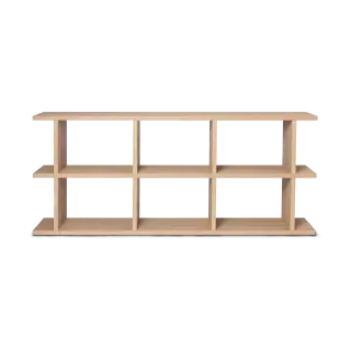 Produktfoto för Ferm Living - Kona Bookcase 3x2  - Hyllor - Natural - B: 170 x H: 72 x D: 30 cm