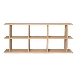 Produktfoto för Ferm Living - Kona Bookcase 3x2  - Hyllor - Natural - B: 170 x H: 72 x D: 30 cm