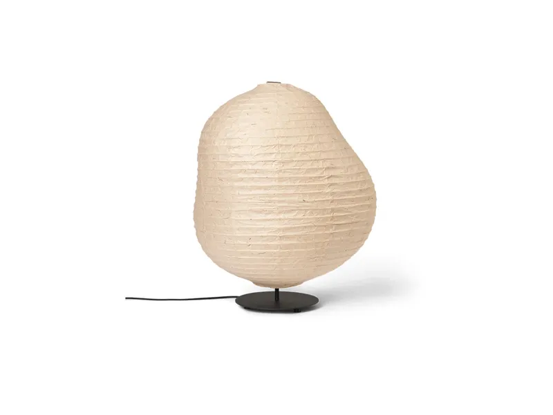 Bild 1 för ferm LIVING - Kurbis Golvlampa Low Natural/Svart