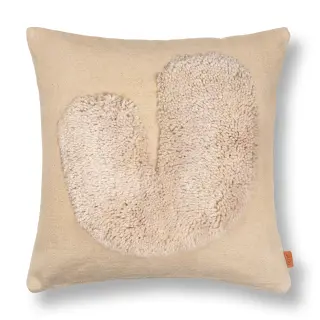 Produktfoto för ferm LIVING Lay kudde 50x50 cm Sand / Off-white