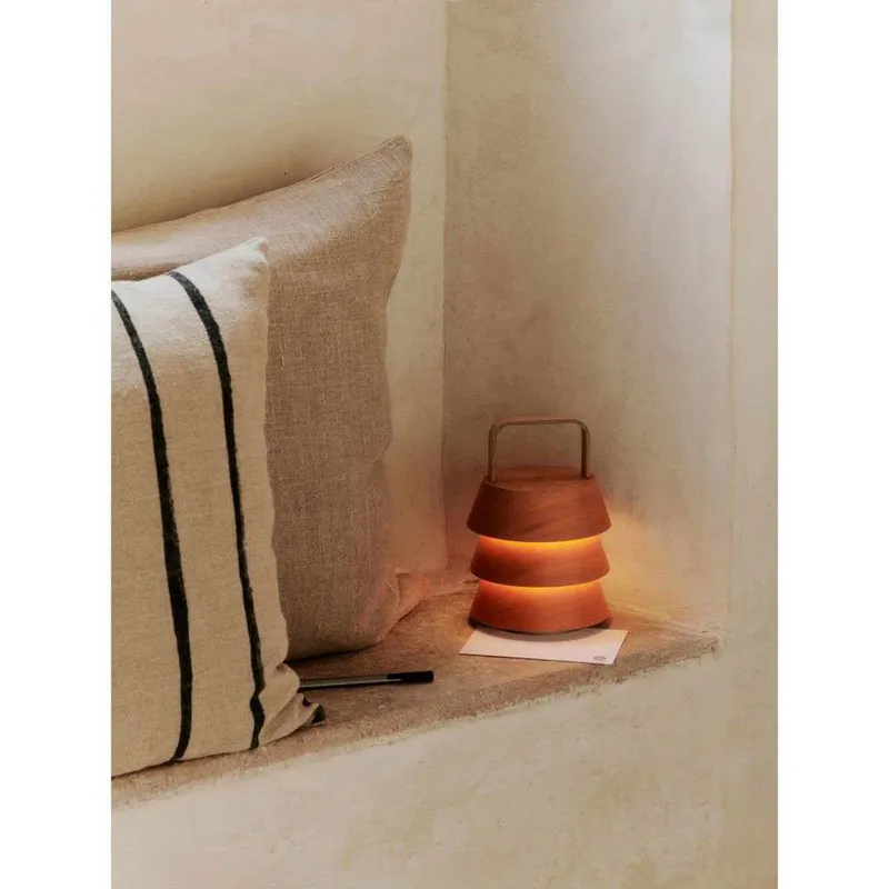 Bild 2 för Ferm Living - Luver Portable Lamp - Bordslampa - Natural - W15 x D0 x H22 cm