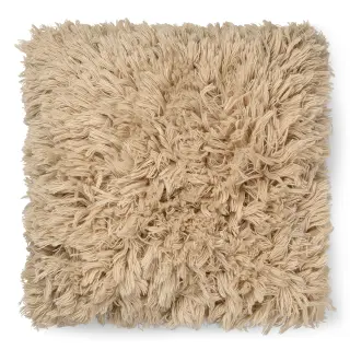Produktfoto för Ferm Living - Meadow High Pile Cushion  - Kudde - Light Sand - W50 x H50 x D8 cm
