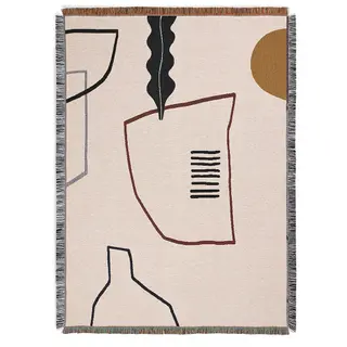 Produktfoto för Ferm Living - Mirage Blanket - Filt - Off-White - W: 120 x H: 170 cm