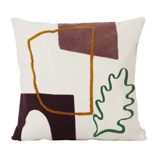 Produktfoto för Ferm Living - Mirage Cushion - Kudde - Leaf - W: 50 x H: 50 x D: cm