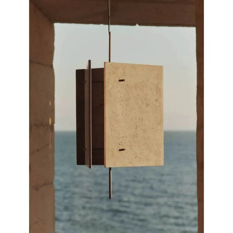 Bild 2 för Ferm Living - Oeste Pendant Lamp - Bordslampa - Sand - W43 x D43 x H46 cm