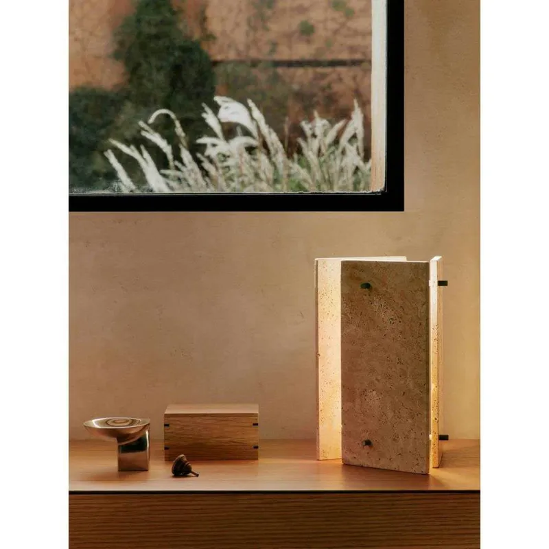 Bild 3 för Ferm Living - Oeste Table Lamp - Bordslampa - Sand - W17.5 x D17.5 x H36 cm