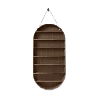 Produktfoto för ferm LIVING - Oval Dorm Hylla Rökt Ek