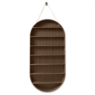 Produktfoto för ferm LIVING - Oval Dorm Hylla Rökt Ek
