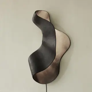 Produktfoto för ferm LIVING - Oyster Væglampe Black ferm LIVING