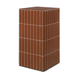 Produktfoto för Ferm Living - Pillar Pedestal - Sidobord - Pillar Pedestal - Brown - W32 x D32 x H64 cm