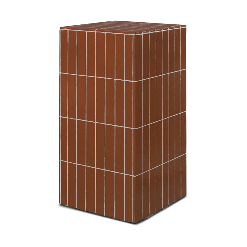 Alternativ bild 0 för Ferm Living - Pillar Pedestal - Sidobord - Pillar Pedestal - Brown - W32 x D32 x H64 cm