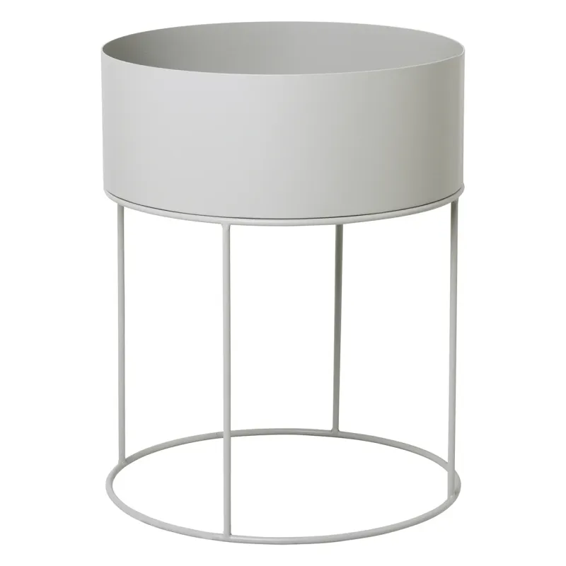 Alternativ bild 0 för ferm LIVING - Plant Box Light Grey Round ferm LIVING