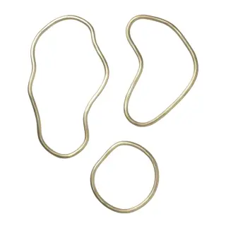 Produktfoto för ferm LIVING - Pond Trivets Set of 3 Brass ferm LIVING