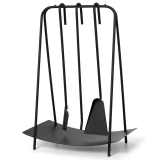 Produktfoto för ferm LIVING - Port Fireplace Tools Black ferm LIVING