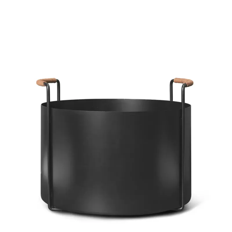 Alternativ bild 0 för ferm LIVING - Port Firewood Bucket Svart