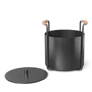 Produktfoto för ferm LIVING - Port Kindling & Ash Bucket Svart