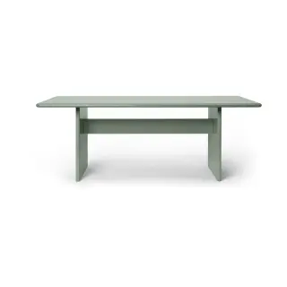 Produktfoto för Ferm Living - Rink Dining Table - Matbord - Tea Green - W90 x H74 x D200 cm