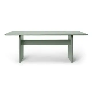 Produktfoto för Ferm Living - Rink Dining Table - Matbord - Tea Green - W90 x H74 x D200 cm