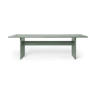 Produktfoto för Ferm Living - Rink Dining Table - Matbord - Tea Green - W90 x H74 x D240 cm