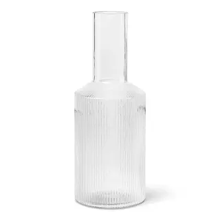 Produktfoto för ferm LIVING - Ripple Carafe Clear ferm LIVING