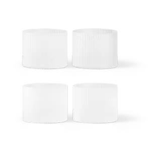Produktfoto för ferm LIVING - Ripple Low Glasses 4 pcs. Frosted ferm LIVING