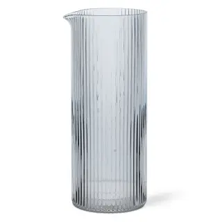 Produktfoto för Ferm Living - Ripple Milk Jug  - Kanna - Clear - Ø: 6.4 x H: 16 cm