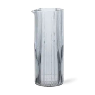Produktfoto för Ferm Living - Ripple Milk Jug  - Kanna - Clear - Ø: 6.4 x H: 16 cm