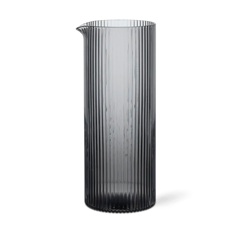 Alternativ bild 0 för Ferm Living - Ripple Milk Jug  - Kanna - Smoked Grey - Ø: 6.4 x H: 16 cm